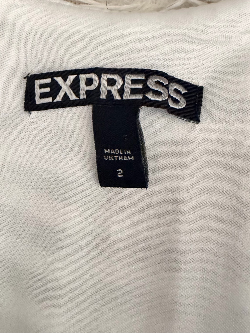 Express Black and White Striped Fit and Flare Skater Mini Dress Size 2 - NWOT - Picture 8 of 12